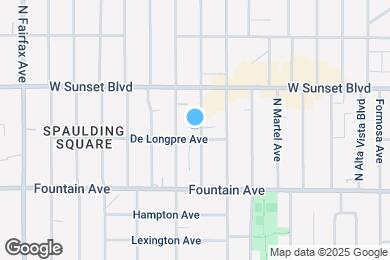 Map image of the property - 1411 N Sierra Bonita Ave