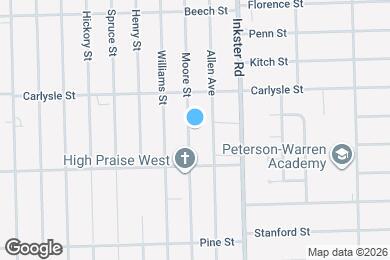 Map image of the property - 3825 Moore St