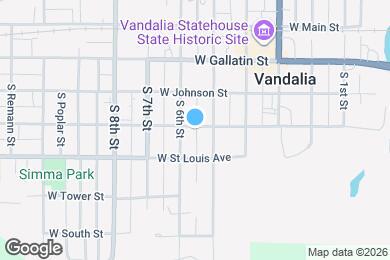 Map image of the property - 520 W Edwards st