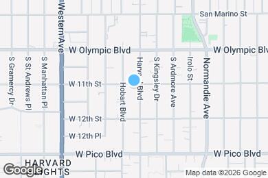 Map image of the property - 1101 S Harvard Blvd