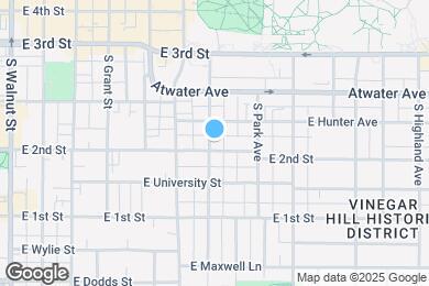 Map image of the property - 519 S Fess Ave