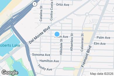 Map image of the property - 550 Palm Ave