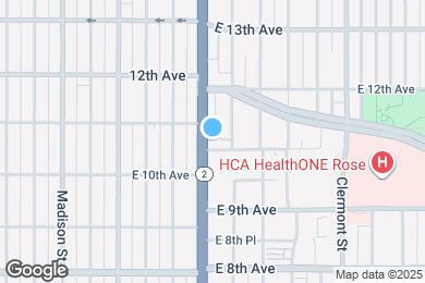 Map image of the property - 1100 Colorado Blvd