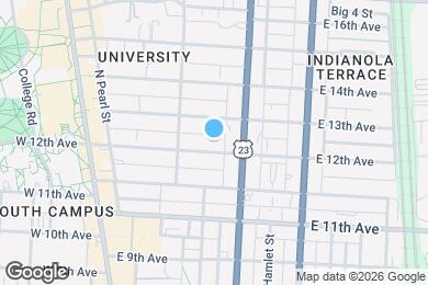 Map image of the property - 180 E 12th Ave