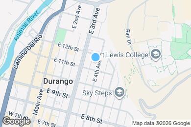 Map image of the property - 1135 1/2 E 4th Ave