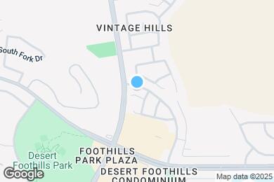 Map image of the property - 1316 E Thunderhill Pl