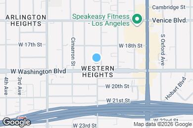 Map image of the property - 1843 S Gramercy Pl