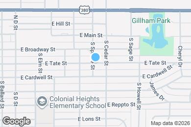Map image of the property - 602 E Tate St