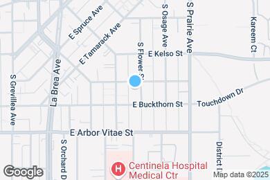 Map image of the property - 709 S Flower St