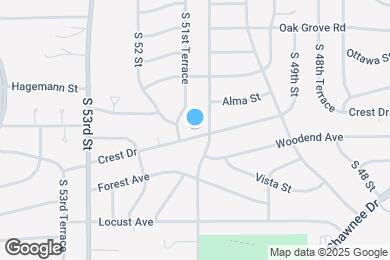 Map image of the property - 5106 Crest Dr