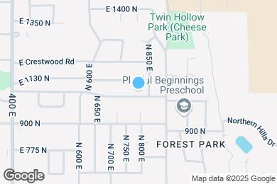 Map image of the property - 805 E 1050 N