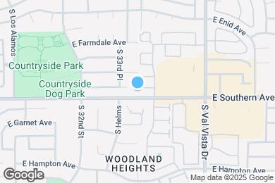 Map image of the property - 3440 E Southern Ave