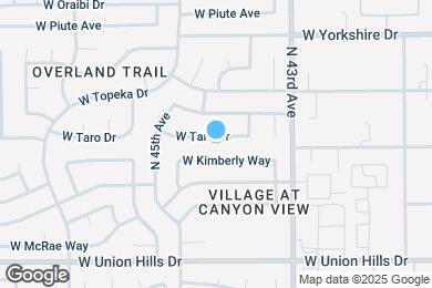 Map image of the property - 4433 W Taro Dr