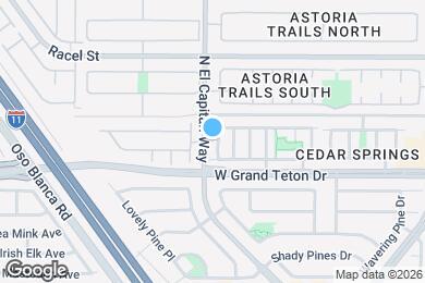 Map image of the property - 8029 N Quilted Bear St