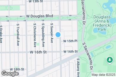 Map image of the property - 1524 N Kedzie Ave