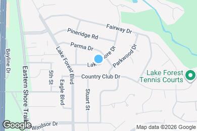 Map image of the property - 134 Lake Shore Dr