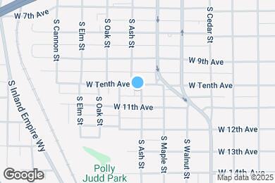 Map image of the property - 1705 W Tenth Ave