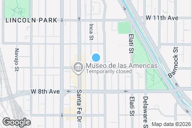 Map image of the property - 729 W 9th Ave