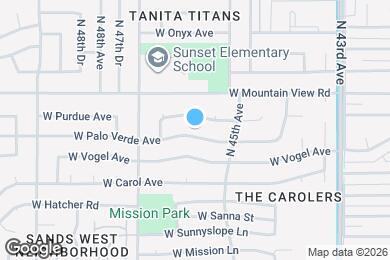 Map image of the property - 4538 W Palo Verde Ave