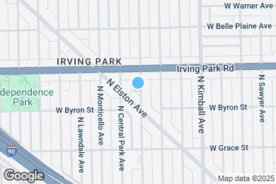 Map image of the property - 3930 N Drake Ave
