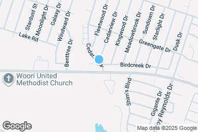Map image of the property - 1601 Cedarhill Dr