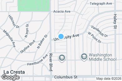 Map image of the property - 927 University Ave