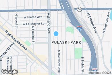 Map image of the property - 1416 N Bosworth Ave