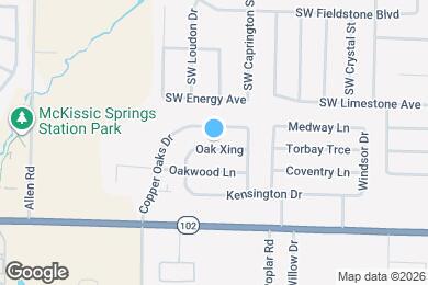 Map image of the property - 937 Oak Crossing Dr