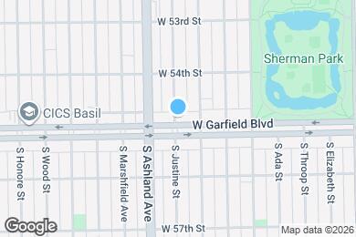 Map image of the property - 1524 W Garfield Blvd