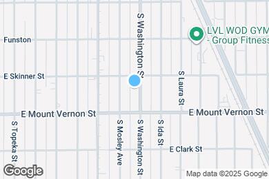Map image of the property - 1921 S Washington Ave