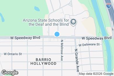 Map image of the property - 1311 W Speedway Blvd