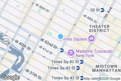 Map image of the property - 309 W 43rd St
