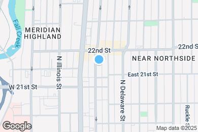 Map image of the property - 2147 North Pennsylvania Street