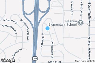 Map image of the property - 11328 N Wyandotte St