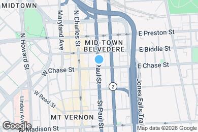 Map image of the property - 1101 St Paul St