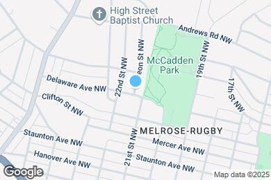 Map image of the property - 1313 Leon St NW