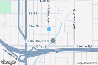 Map image of the property - 166 N Soldano Ave