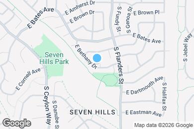 Map image of the property - 19523 E Bethany Dr
