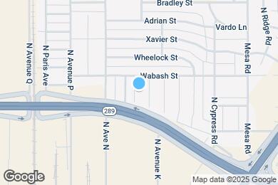 Map image of the property - 2112 N Avenue L