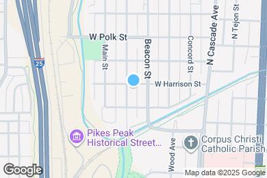 Map image of the property - 317 W Harrison St