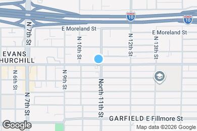 Map image of the property - 1033 E Roosevelt St