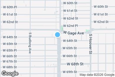 Map image of the property - 6403 S Vermont Ave