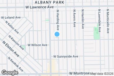 Map image of the property - 4610 N Harding Ave
