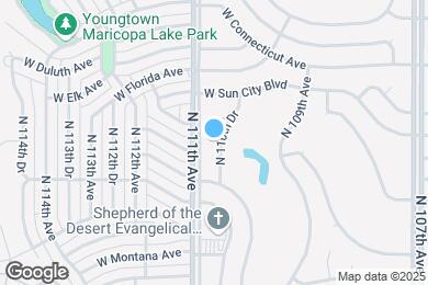 Map image of the property - 11402 N 110th Dr