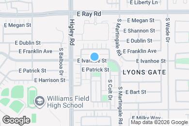 Map image of the property - 3297 E Ivanhoe St