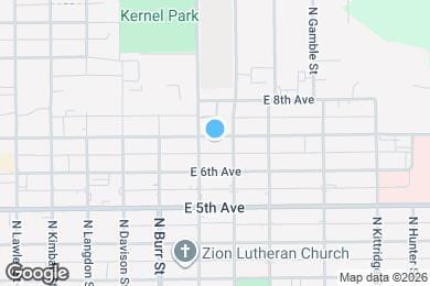 Map image of the property - 707 E 7th Ave