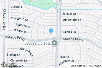 Map image of the property - 1626 Glenhill Ln