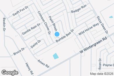 Map image of the property - 2909 Paint Brush Pl