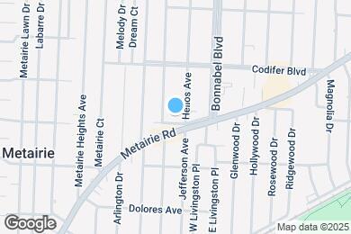 Map image of the property - 1911 Metairie Ave
