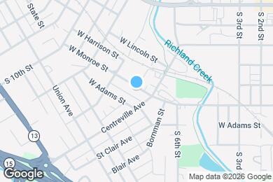 Map image of the property - 618 W Monroe St